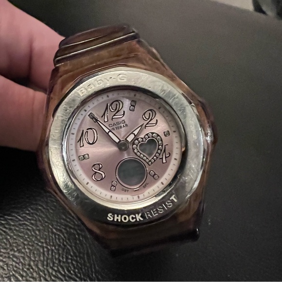 Casio Baby-G Quartz WR Analog 39mm Dial Causal Round Watch - Pink Face - Picture 10 of 10